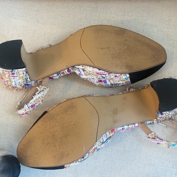tweed sling back heel - Picture 2 of 2